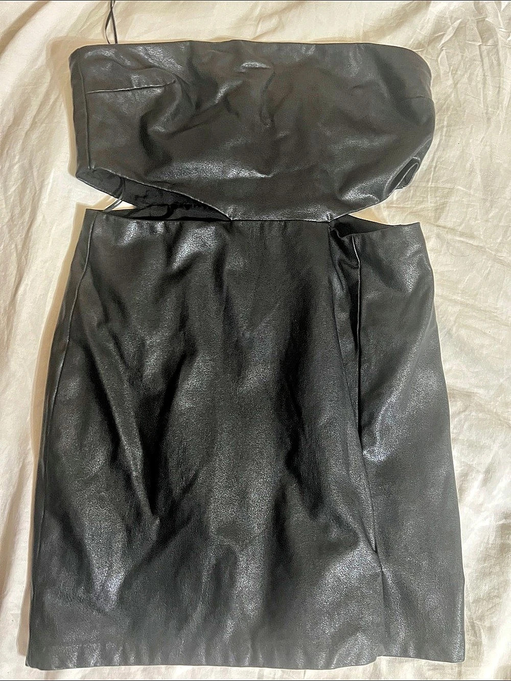 Amanda Uprichard Kloss Mini Dress Black Size Medium